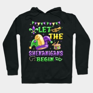 Let The Shenanigans Begin Mardi Gras Hoodie